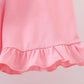 BLUE GOLF CART SMOCKED RUFFLE SHORTS SET