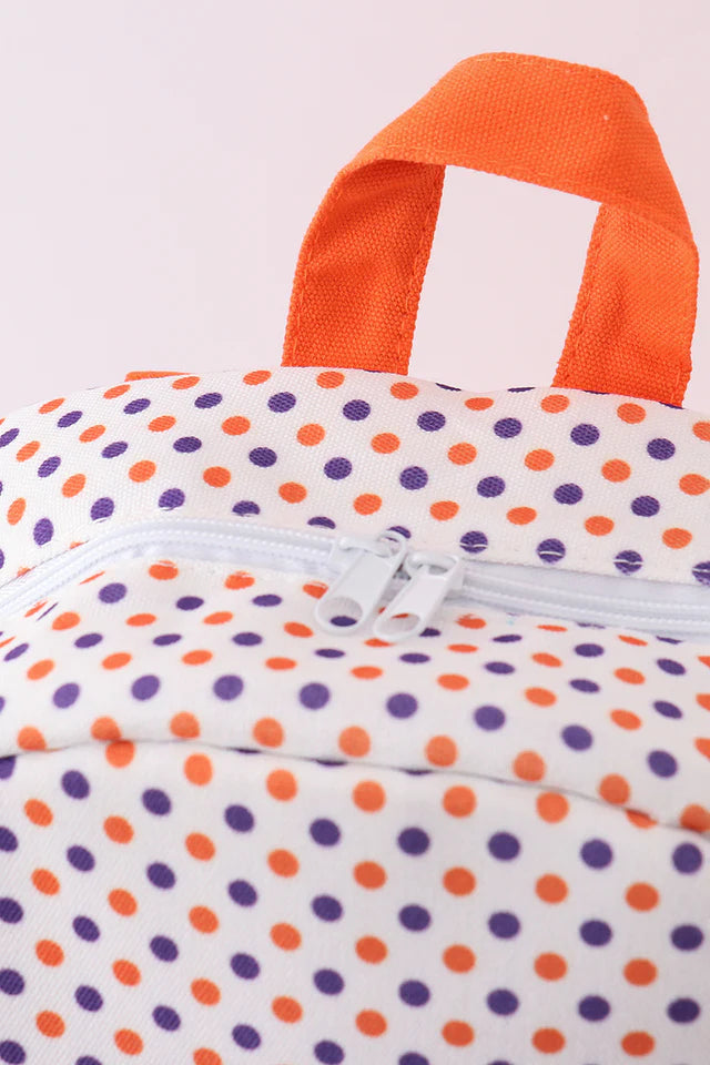 CLEMSON EMBROIDERY RUFFLE BACKPACK