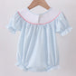 BLUE GOLF CART SMOCKED BUBBLE
