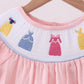 PINK PRINCESS SMOCKED BLOOMER SET