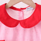 PINK STRAWBERRY SWISS DOT SHORTS SET