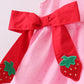 PINK STRAWBERRY SWISS DOT SHORTS SET