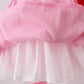 PINK STRAWBERRY SWISS DOT SHORTS SET