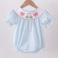 BLUE GOLF CART SMOCKED BUBBLE