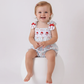 BASEBALL APPLIQUE RUFFLE GINGHAM BUBBLE