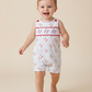 BASEBALL APPLIQUE GINGHAM JONJON
