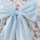 BLUE BUNNY BOW RUFFLE SHORTS SET