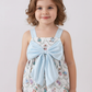 BLUE BUNNY BOW RUFFLE SHORTS SET