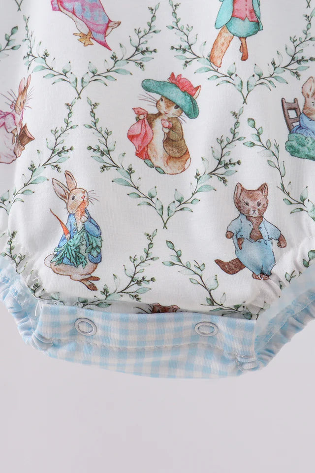 BLUE BUNNY PRINT BUBBLE