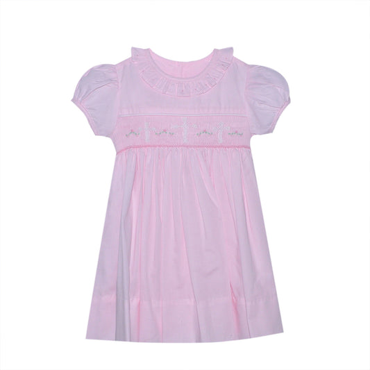 Pink Handsmocked cross Dress