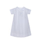 Embroidered and Handstiched Blue Rattle Daygown