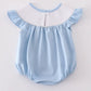 BLUE JESUS LOVES ME THIS I KNOW SMOCKED BUBBLE