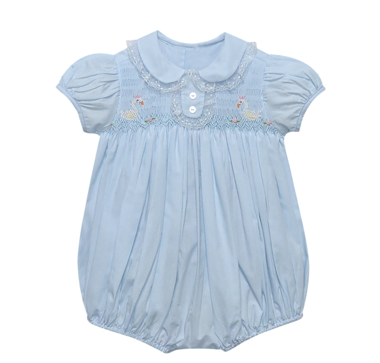 Swan Handsmocked Bubble