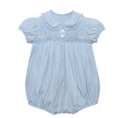 Swan Handsmocked Bubble