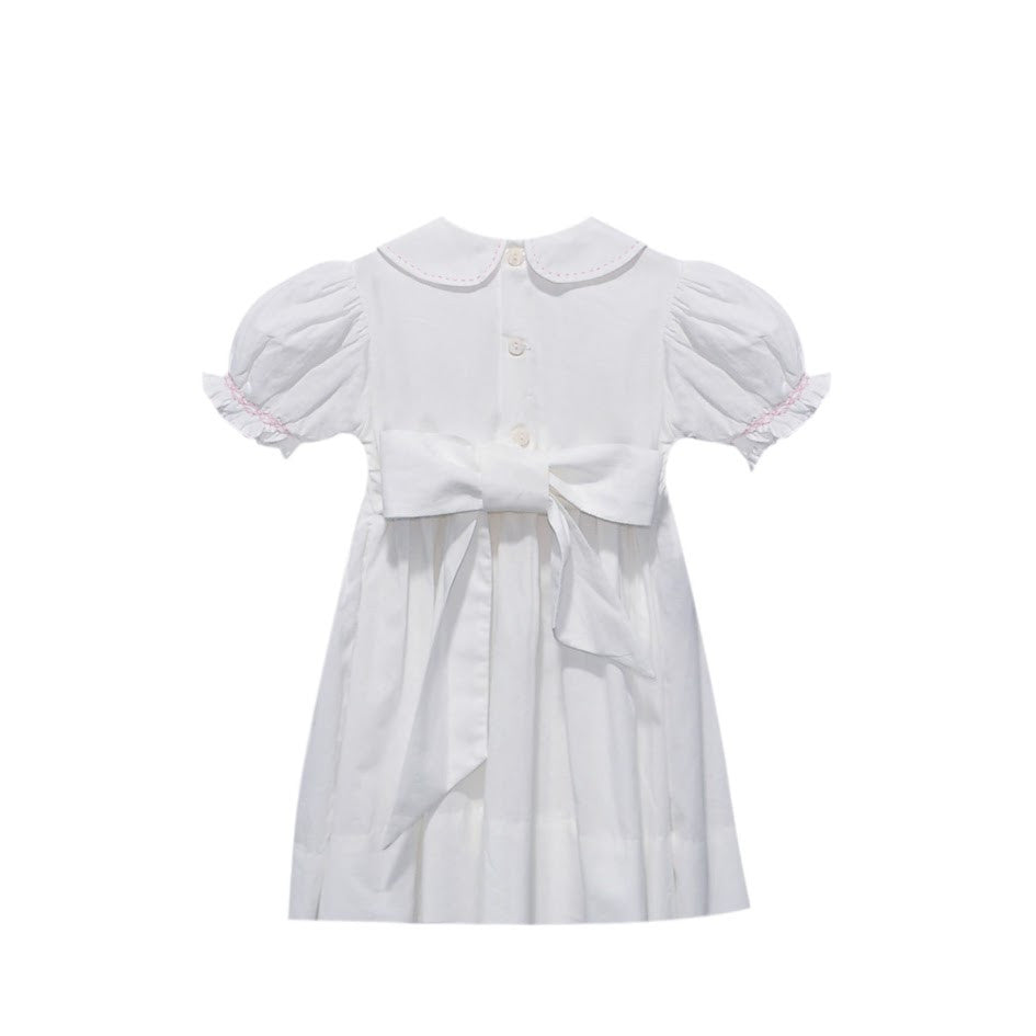 RIbbon and Roses Handsmocked Dress