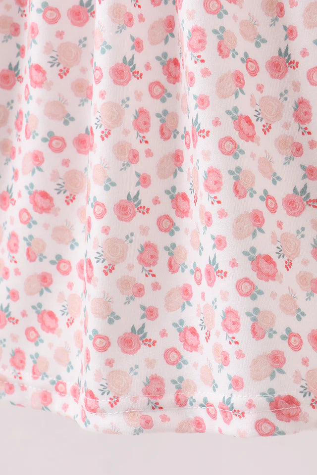 PINK JESUS LOVES ME EMBROIDERY DRESS
