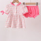 PINK JESUS LOVES ME EMBROIDERY BLOOMER SET