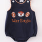 NAVY AUBURN WAR EAGLE EMBROIDERY BUBBLE