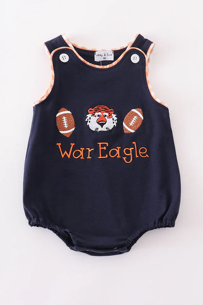 NAVY AUBURN WAR EAGLE EMBROIDERY BUBBLE