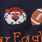 NAVY AUBURN WAR EAGLE EMBROIDERY BUBBLE
