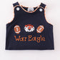 NAVY AUBURN WAR EAGLE EMBROIDERY BUBBLE