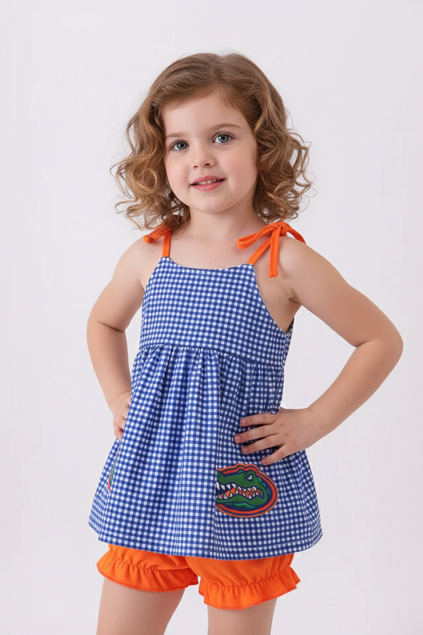FLORIDA GATORS APPLIQUE BLOOMER SET