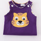 PURPLE GOLD LSU APPLIQUE BUBBLE