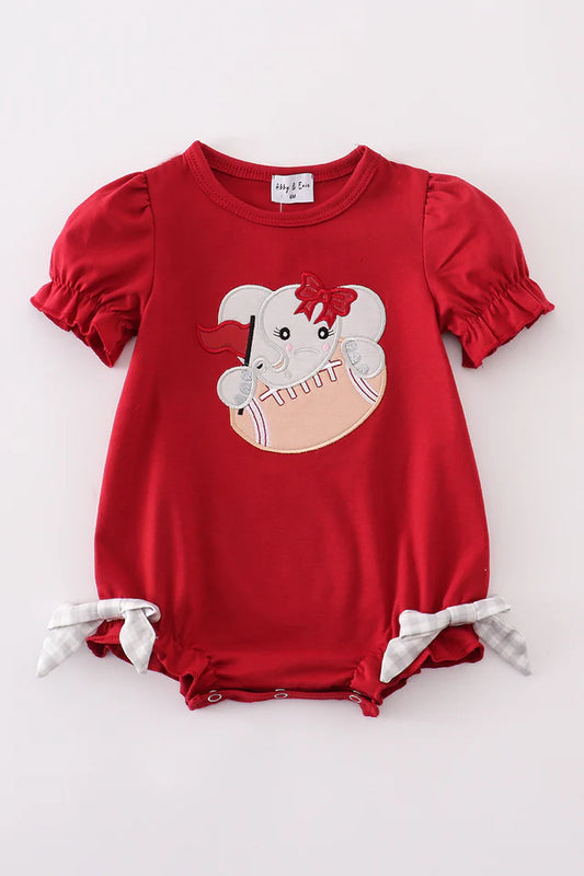 Roll Tide Knit appliqué elephant bubble-Alabama