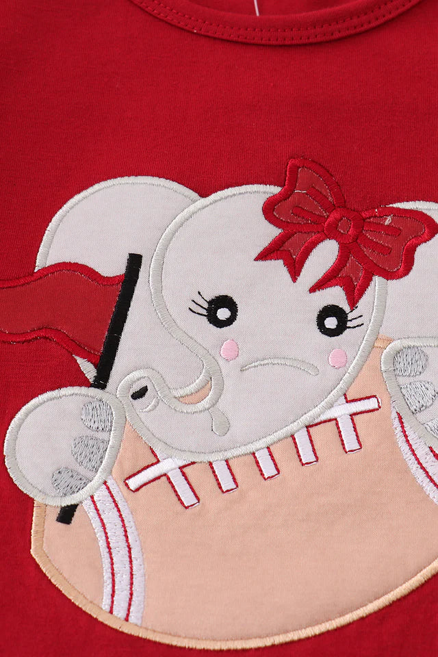 Roll Tide Knit appliqué elephant bubble-Alabama