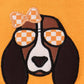 ORANGE TENNESSEE APPLIQUE DRESS