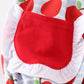 Apple Embroidered Bubble with Pockets
