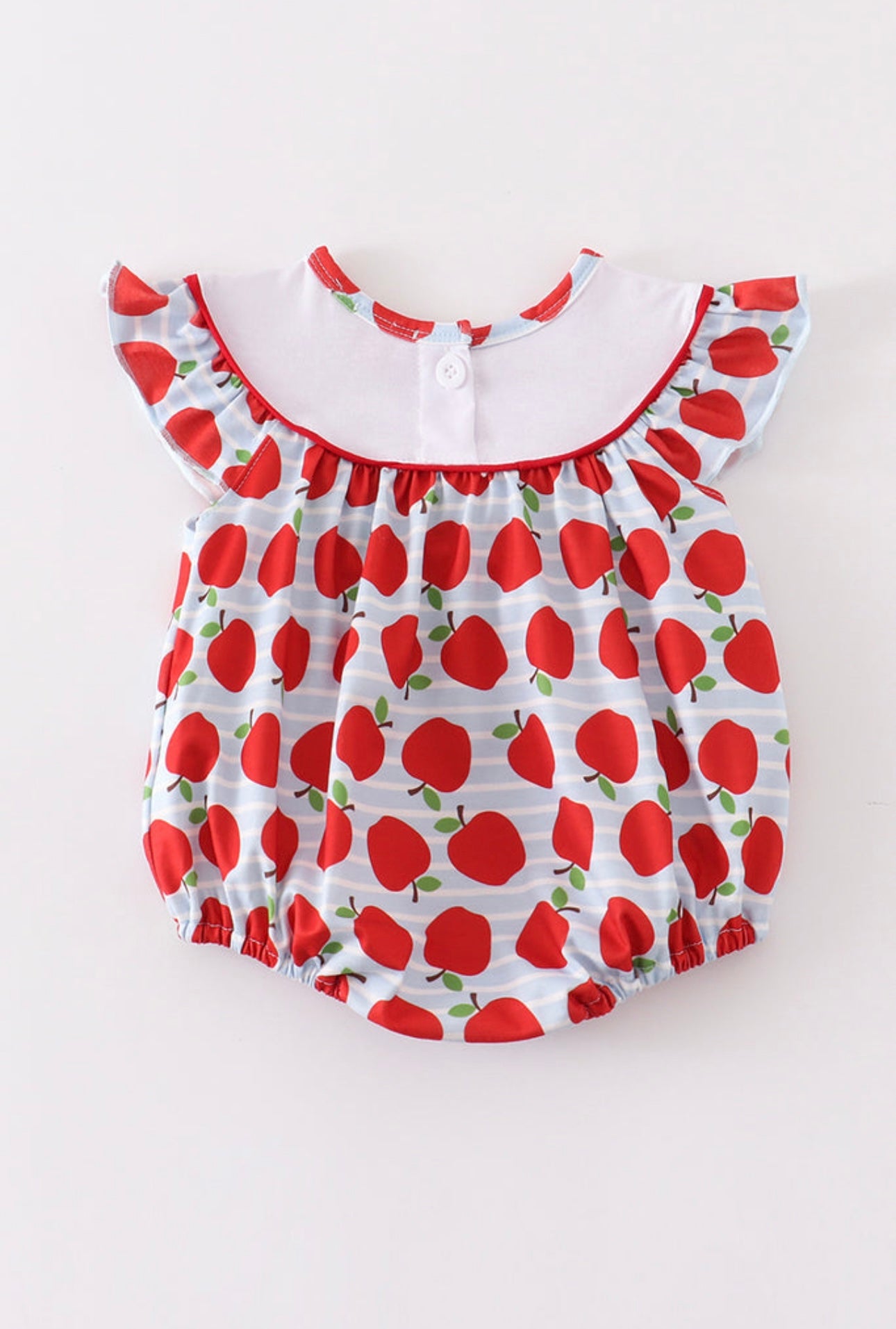 Apple Embroidered Bubble with Pockets