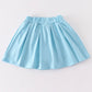 Back to school embroidered twirl skirt