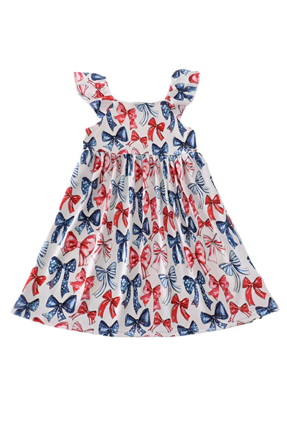 BOW PRINT DRESS