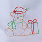 Girls Handstitched Christmas Bear Bloomer set