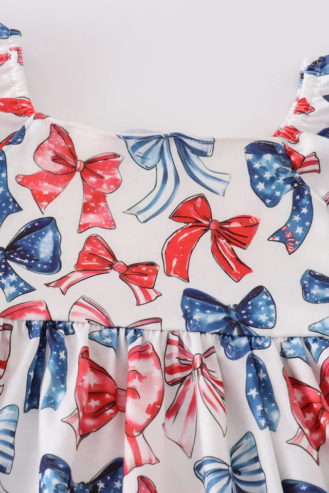 BOW PRINT DRESS