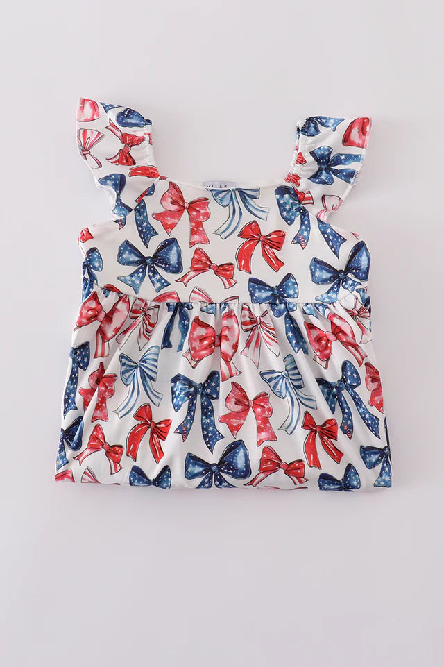 BOW PRINT DRESS