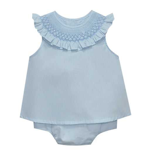 Bluebell Handsmocked Bloomer Set