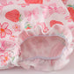 PINK STRAWBERRY PRINT BOW BUBBLE