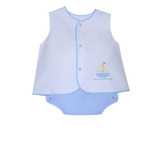 Mason Diaper Set - Sailboat.