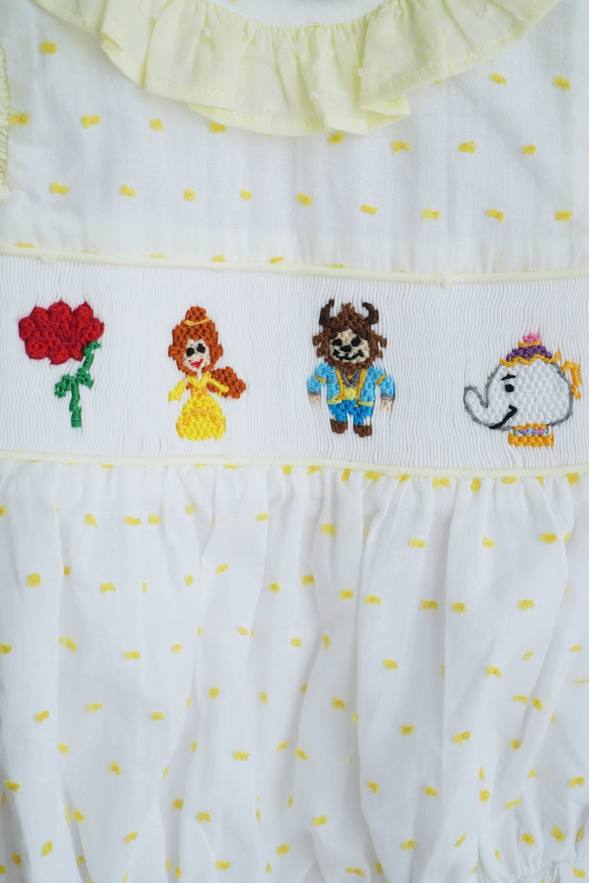BEAST CHARACTER HAND SMOCKED RUFFLE BUBBLE