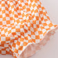 ORANGE TENNESSEE GO VOLS EMBROIDERY SMOCKED BLOOMER SET