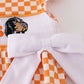 ORANGE TENNESSEE GO VOLS EMBROIDERY SMOCKED CHECKERED BUBBLE