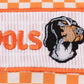 ORANGE TENNESSEE GO VOLS EMBROIDERY SMOCKED CHECKERED BUBBLE
