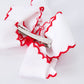 Baseball Embroidered Girls Hairpin 4 Inches