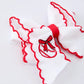 Baseball Embroidered Girls Hairpin 4 Inches