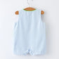 Baby Boys Summer Crocodile Embroidered Smocked Romper