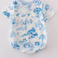BLUE FARM PRINT POCKET BUBBLE
