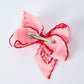 Strawberry Embroidered Girls Hairpin 4 Inches-Pink