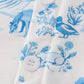 BLUE FARM PRINT BUTTON DOWN SHIRT